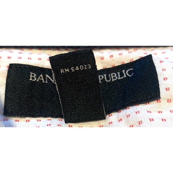 Banana Republic pink & white gingham shirt medium - Picture 5 of 6